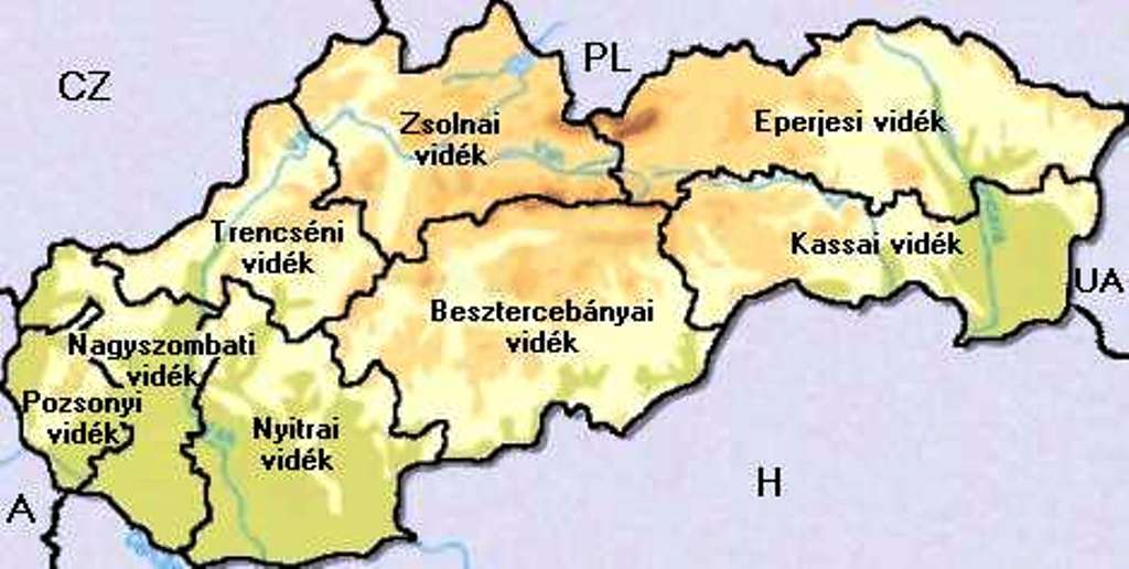 felvidék térkép Felvidék – Tömbmagyarsági területen szüntetne meg körzeti hivatalt  felvidék térkép